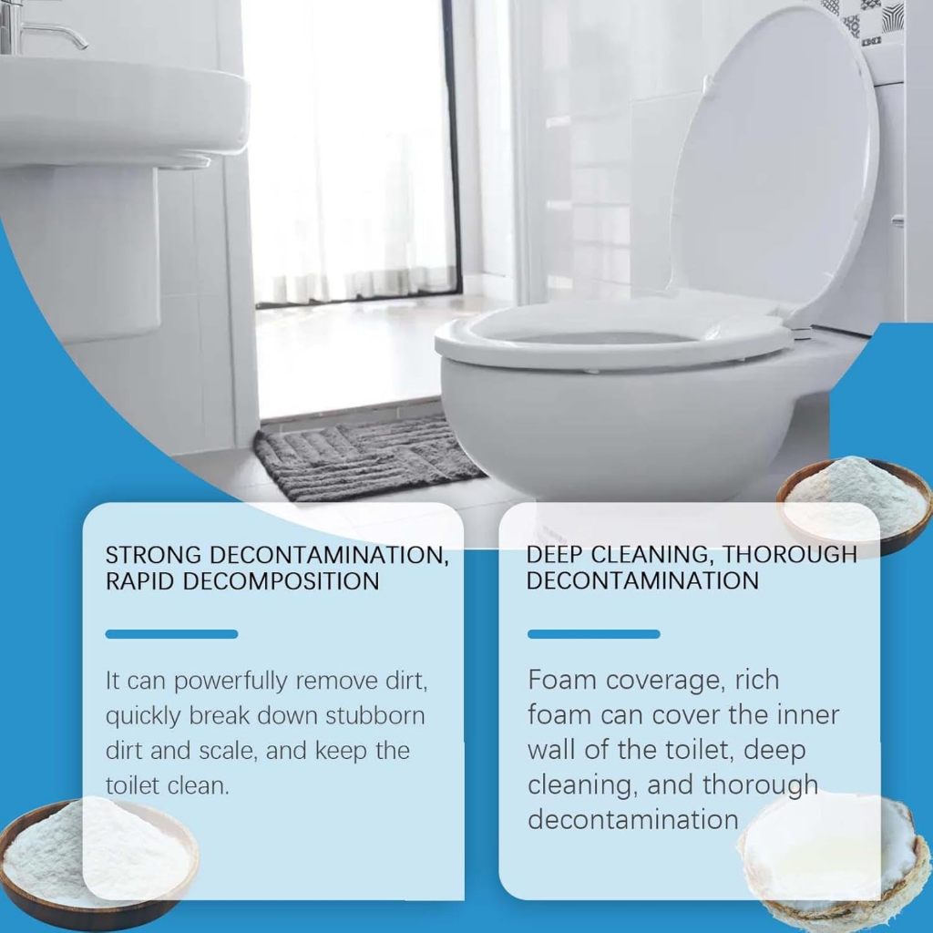 Ảnh Chất tẩy rửa nhà vệ sinh sâu, Chất tẩy rửa nhà vệ sinh bằng bọt mới 2025, Bột tự kích hoạt để làm sạch bồn cầu, Chất tẩy rửa bồn cầu tạo bọt mạnh mẽ, Vệ sinh sâu 2