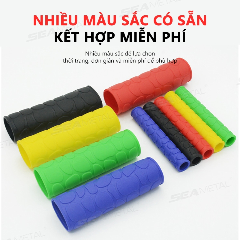 4 cái Tay Lái Xe Máy SEAMETAL Tay Cầm Tay Cao Su Chống Trơn Trượt Bao Phanh Ly Hợp Đòn Bẩy Bảo Vệ