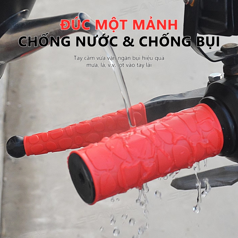 4 cái Tay Lái Xe Máy SEAMETAL Tay Cầm Tay Cao Su Chống Trơn Trượt Bao Phanh Ly Hợp Đòn Bẩy Bảo Vệ