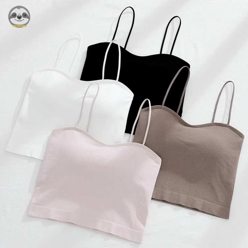Phong cách Nhật Bản Muji Style / Áo Vest dây đeo Spaghetti liền mạch
