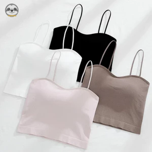 Phong cách Nhật Bản Muji Style / Áo Vest dây đeo Spaghetti liền mạch