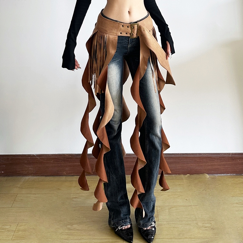 Cutenew Váy Gợi Cảm Ruched Skinny Cá Tính Niche Hot Chick Nhìn Mỏng Hơn Thời Trang Đường Phố Phong Cách Bầu Không Khí