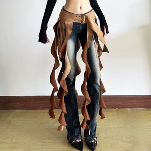 Cutenew Váy Gợi Cảm Ruched Skinny Cá Tính Niche Hot Chick Nhìn Mỏng Hơn Thời Trang Đường Phố Phong Cách Bầu Không Khí