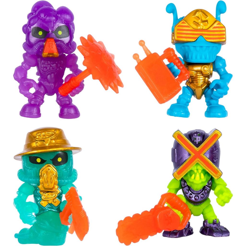 Treasure X Mega Alien Disection với 35 Plus Những điều bất ngờ bên trong Giải cứu người ngoài hành tinh cao 12 "The 4 thợ săn kho báu ngoài hành tinh Khám phá vũ khí, nhãn dán, Plus 4 kẻ phản bội ngoài hành tinh