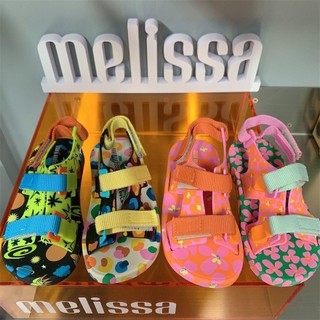 Melissa 2025 Phong Cách Mới Bé Trai Bé Gái Giày Velcro Giày Sandal Trẻ Em Đế Mềm Giày Thạch