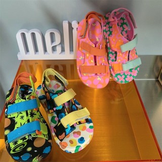 Melissa 2025 Phong Cách Mới Bé Trai Bé Gái Giày Velcro Giày Sandal Trẻ Em Đế Mềm Giày Thạch