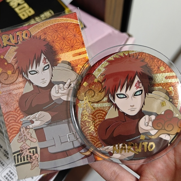 Bộ huy hiệu & thẻ Flash Naruto Blind Box | Thẻ Pin + Flash 75mm | Phiên BẢN THỨ 3 | Ghim hàng hóa Anime sưu tập, Thẻ trong suốt