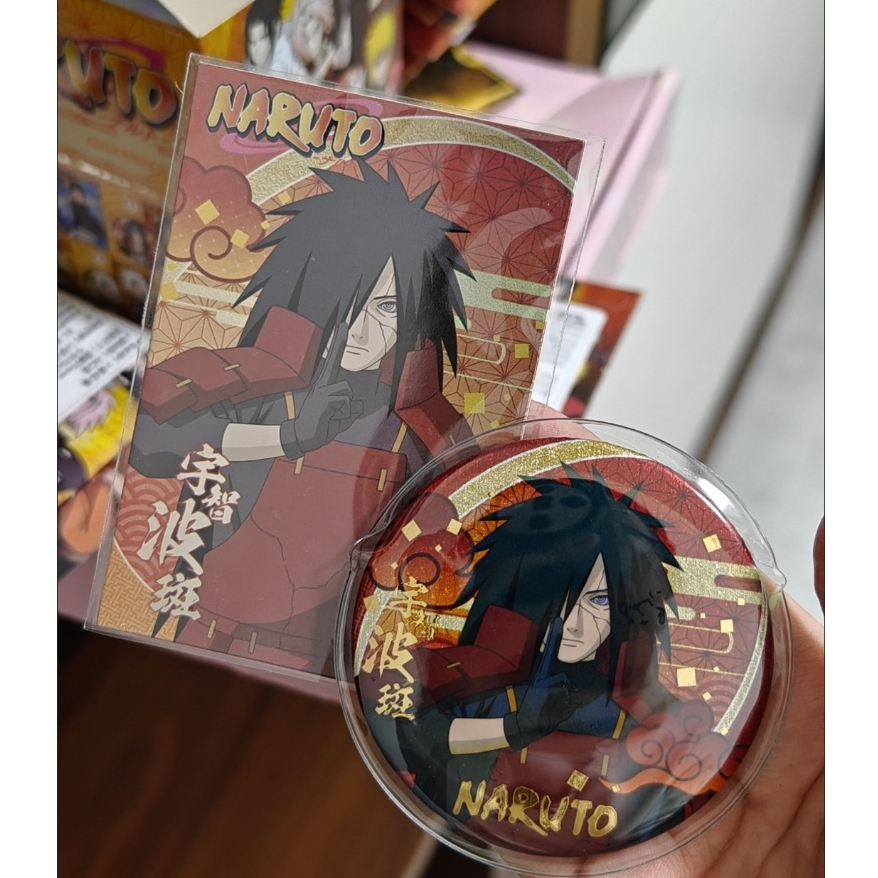 Bộ huy hiệu & thẻ Flash Naruto Blind Box | Thẻ Pin + Flash 75mm | Phiên BẢN THỨ 3 | Ghim hàng hóa Anime sưu tập, Thẻ trong suốt