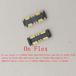 1-10 Chiếc Pin Flex FPC Kết Nối Cắm Cho Asus Zenfone 4 Max Plus AR Selfie Pro ZenPad 3S P027 ZD552KL ZE554KL Z500M Z01KS ZC550TL X015D ZS571KL ZC554KL 10 9.7 X001D ZD553KL Jack