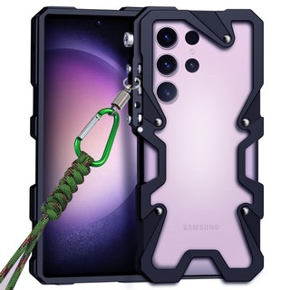 Ốp lưng khung kim loại nhôm Samsung Galaxy S25 S24 S23 S22 Ultra Armor Chống rơi Vỏ bảo vệ chống sốc Vỏ điện thoại