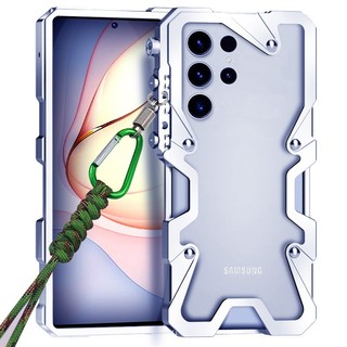 Ốp lưng khung kim loại nhôm Samsung Galaxy S25 S24 S23 S22 Ultra Armor Chống rơi Vỏ bảo vệ chống sốc Vỏ điện thoại