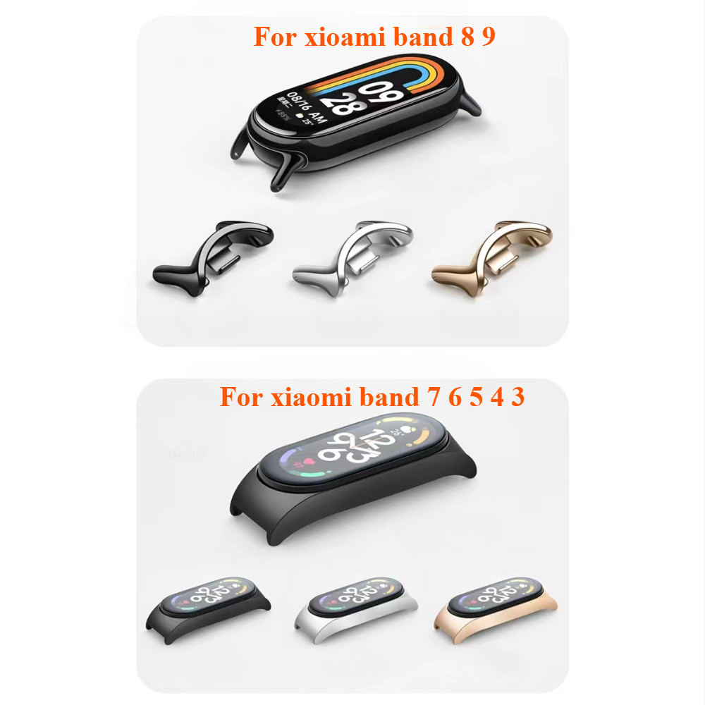 Dây kim loại sang trọng thay thế cho Xiaomi Mi Band 10/9/8/6/5/3/4 NFC, đeo từ tính