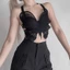 Phụ Nữ Cổ Chữ V Rỗng Ren Bướm Lót Áo Ngực Gợi Cảm Không Lưng Đi Biển Camisole