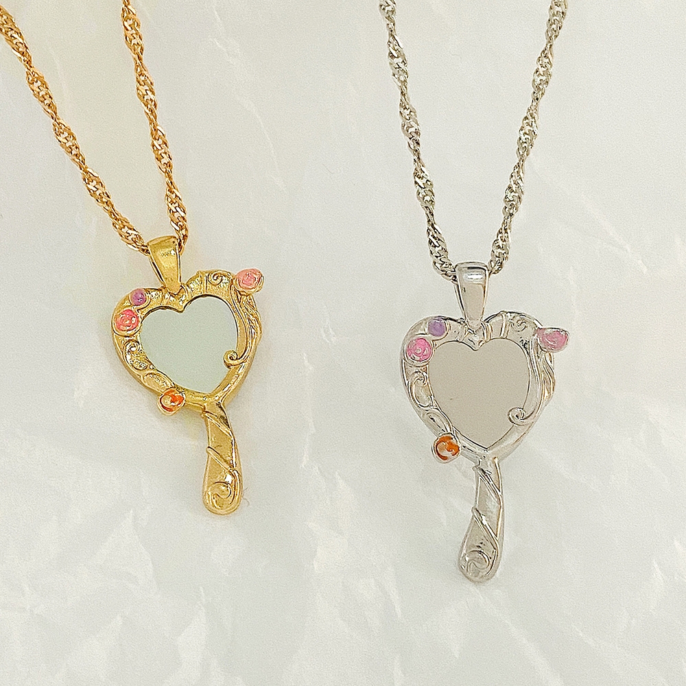 Vòng cổ gương ma thuật quà tặng bạn gái chuỗi xương đòn chất lượng cao của quý cô