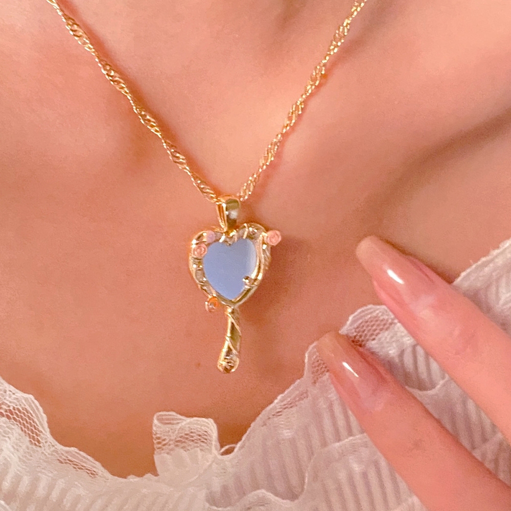 Vòng cổ gương ma thuật quà tặng bạn gái chuỗi xương đòn chất lượng cao của quý cô