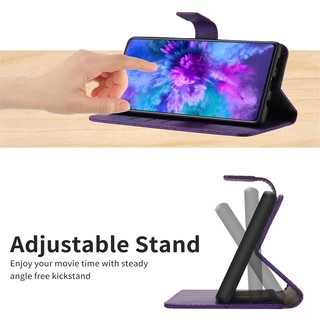 Dành Cho OPPO Reno 7 8 9 Pro Plus 7A 8T 9A 4G 5G Da Lật Bảo Vệ Chống Sốc Ốp Lưng Khe Cắm Thẻ Đứng Ví Bao Da