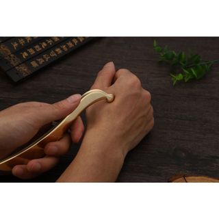 Dụng cụ massage mặt bằng đồng thau nguyên chất Guasha Dụng cụ massage điểm bằng đồng thau Guasha Dụng cụ cạo châm cứu SPA