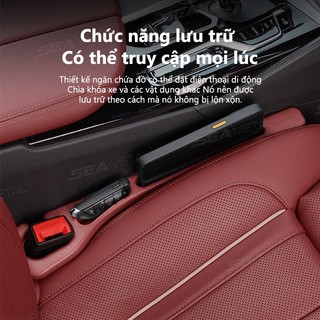Seametal 2 Chiếc Ghế Ô Tô Khoảng Cách Phụ Dải Ghế Linh Hoạt Bên Đường May Chống Rò Rỉ Cắm Dải Đa Năng Ghế Ô Tô Crevice Làm Đầy Lưu Trữ