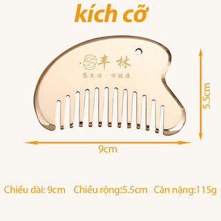 Dụng cụ cạo đồng Đầu bàn chải kinh tuyến Đầu cọ Massage Lược cạo lược mặt dây chuyền