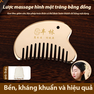 Dụng cụ cạo đồng Đầu bàn chải kinh tuyến Đầu cọ Massage Lược cạo lược mặt dây chuyền
