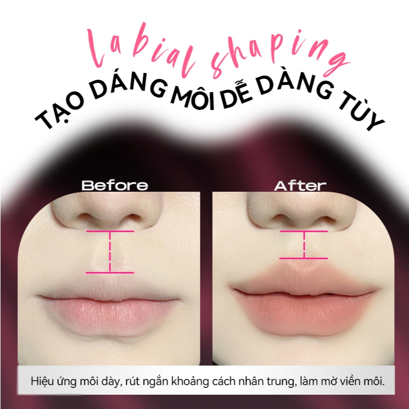 [MỚI] Bút Chì Kẻ Viền Môi PinkPunk 4 in 1 kẻ Bọng Mắt Mở Góc Mắt Tạo Khối Mũi Sáp Kết Cấu Căng Mọng 0.25g