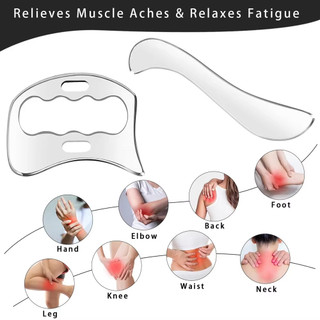 Dụng cụ Massage cạo bằng thép không gỉ Dụng cụ cạo cơ bắp, Bộ công cụ giãn nở Glaston Myofascial, Máy mát xa giảm sẹo lưng