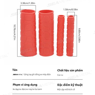 Seametal Cao Su Bao Tay Phanh Ly Hợp 4 Chiếc Chống Trơn Trượt Bảo Vệ Đòn Bẩy Cho Xe Máy
