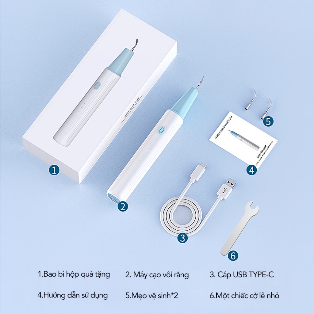 Ảnh CkeyiN Máy lấy cao răng tại nhà  ,máy cạo vôi răng cá nhân chăn sóc răng miệng，DE006 2