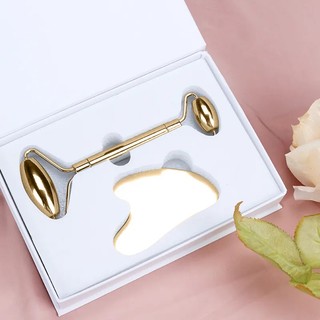 Bộ 2 Trong 1 Đồng Con Lăn Máy Mát Xa, Thích Hợp Cho Da Mặt Cạo Cơ Thể Con Lăn Chăm Sóc Da Mặt Máy