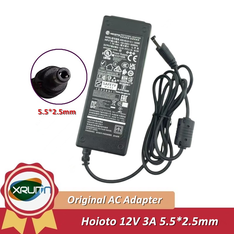12V 3A 36W HOIOTO ADS-45NP-12-1 12036G ADS-40NP-12-1 12036E ADS-65LSI-12-1 AC DC Adapter Cho Philips AOC Màn Hình Sạc Nguồn Điện