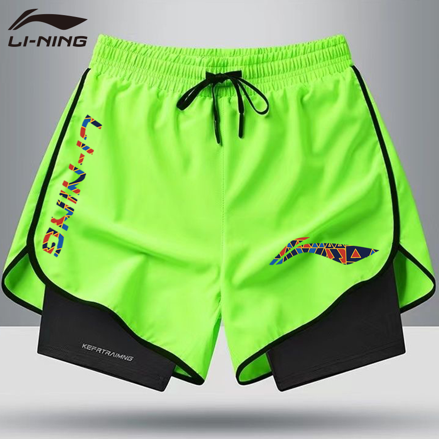 Li Ning quần short 2025, quần cầu lông, thể thao khô nhanh cho nam nữ 120278Pi