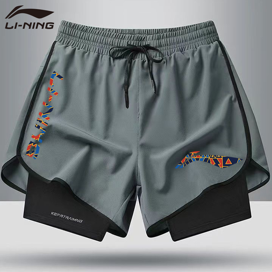 Li Ning quần short 2025, quần cầu lông, thể thao khô nhanh cho nam nữ 120278Pi