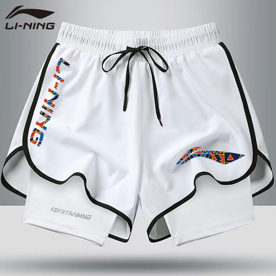Li Ning quần short 2025, quần cầu lông, thể thao khô nhanh cho nam nữ 120278Pi