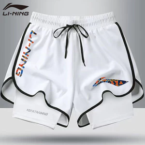 Li Ning quần short 2025, quần cầu lông, thể thao khô nhanh cho nam nữ 120278Pi