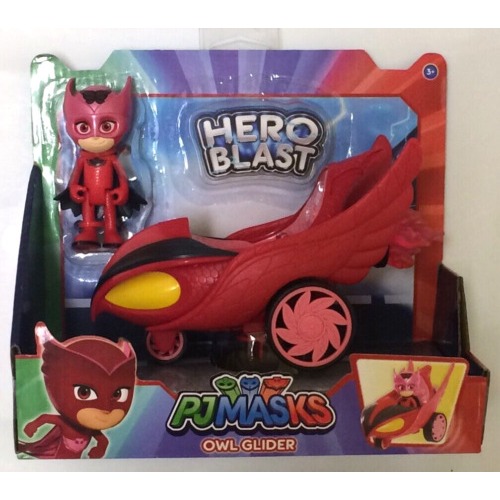 Pj Masks Hero Blast Vehicles - Bộ hình hành động và xe Owlette