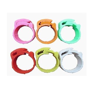 20 / 50 Chiếc Có Thể Điều Chỉnh Thương Hiệu Gà Chân Nhẫn Gia Cầm Chân Vòng Đường Kính Trong 2 Mm Đến 2.4cm Vòng Chân Có Thể Thu Vào 6 Màu