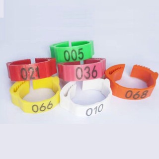 20 / 50 Chiếc Có Thể Điều Chỉnh Thương Hiệu Gà Chân Nhẫn Gia Cầm Chân Vòng Đường Kính Trong 2 Mm Đến 2.4cm Vòng Chân Có Thể Thu Vào 6 Màu