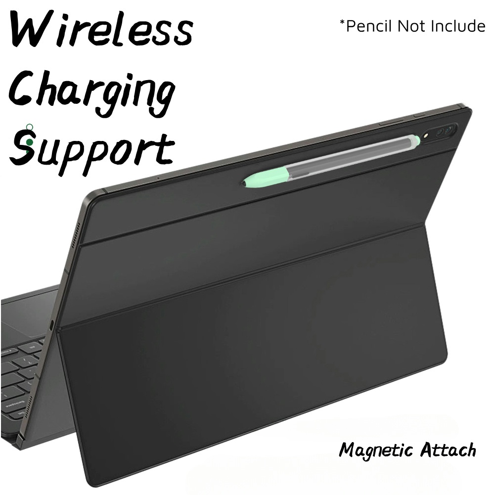 Invoagen Cho Ap-ple Pencil Gen 2 / Pro Silicone Magnet Đính Kèm Hộp Đựng Bút Chì, Dành Cho Samsung S Pen Case Grip, Hỗ Trợ Sạc Không Dây, Vỏ Chống Trơn Trượt Siêu Mỏng