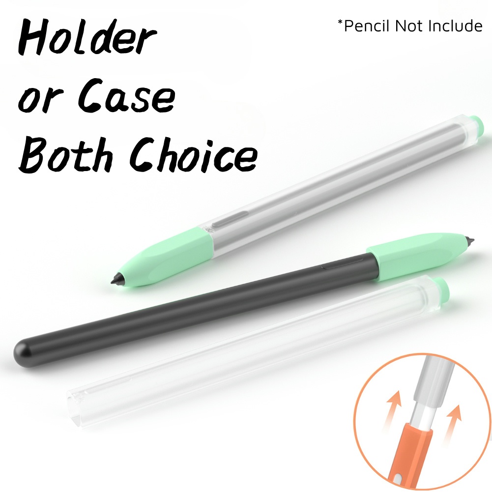 Invoagen Cho Ap-ple Pencil Gen 2 / Pro Silicone Magnet Đính Kèm Hộp Đựng Bút Chì, Dành Cho Samsung S Pen Case Grip, Hỗ Trợ Sạc Không Dây, Vỏ Chống Trơn Trượt Siêu Mỏng