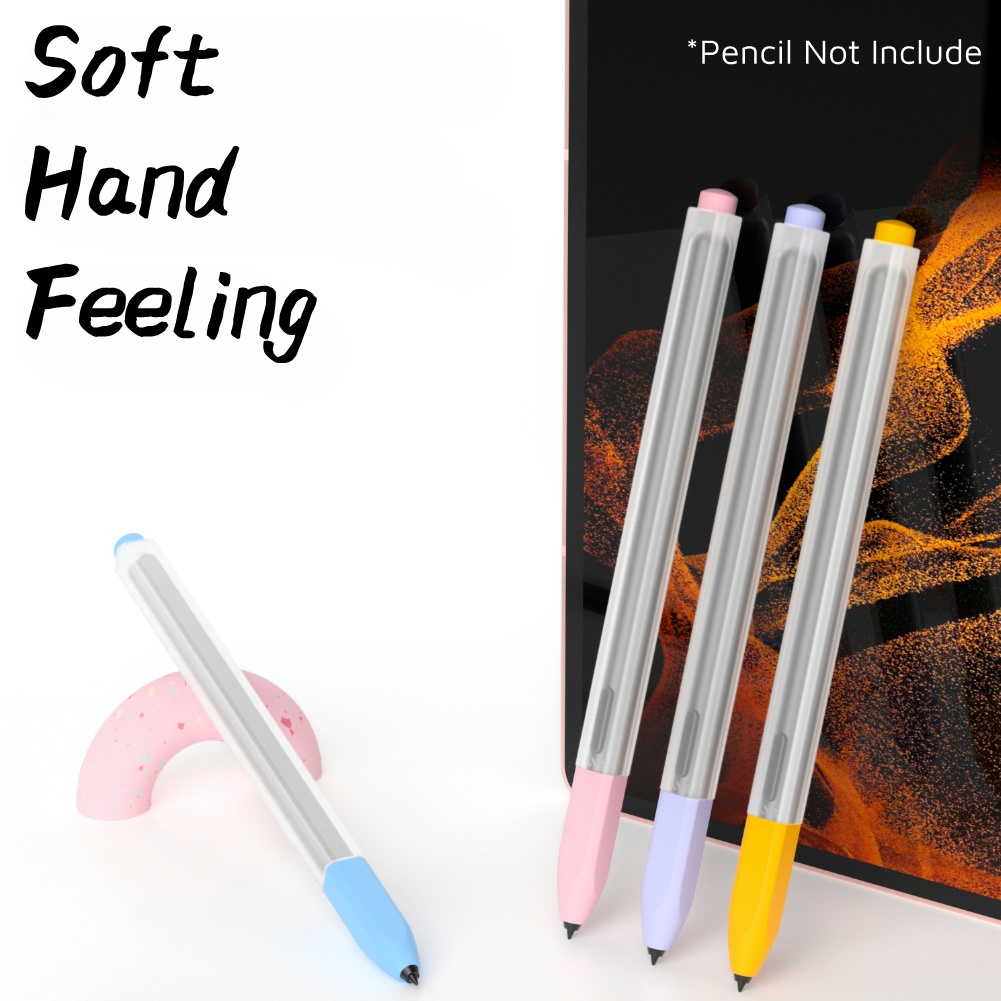 Invoagen Cho Ap-ple Pencil Gen 2 / Pro Silicone Magnet Đính Kèm Hộp Đựng Bút Chì, Dành Cho Samsung S Pen Case Grip, Hỗ Trợ Sạc Không Dây, Vỏ Chống Trơn Trượt Siêu Mỏng