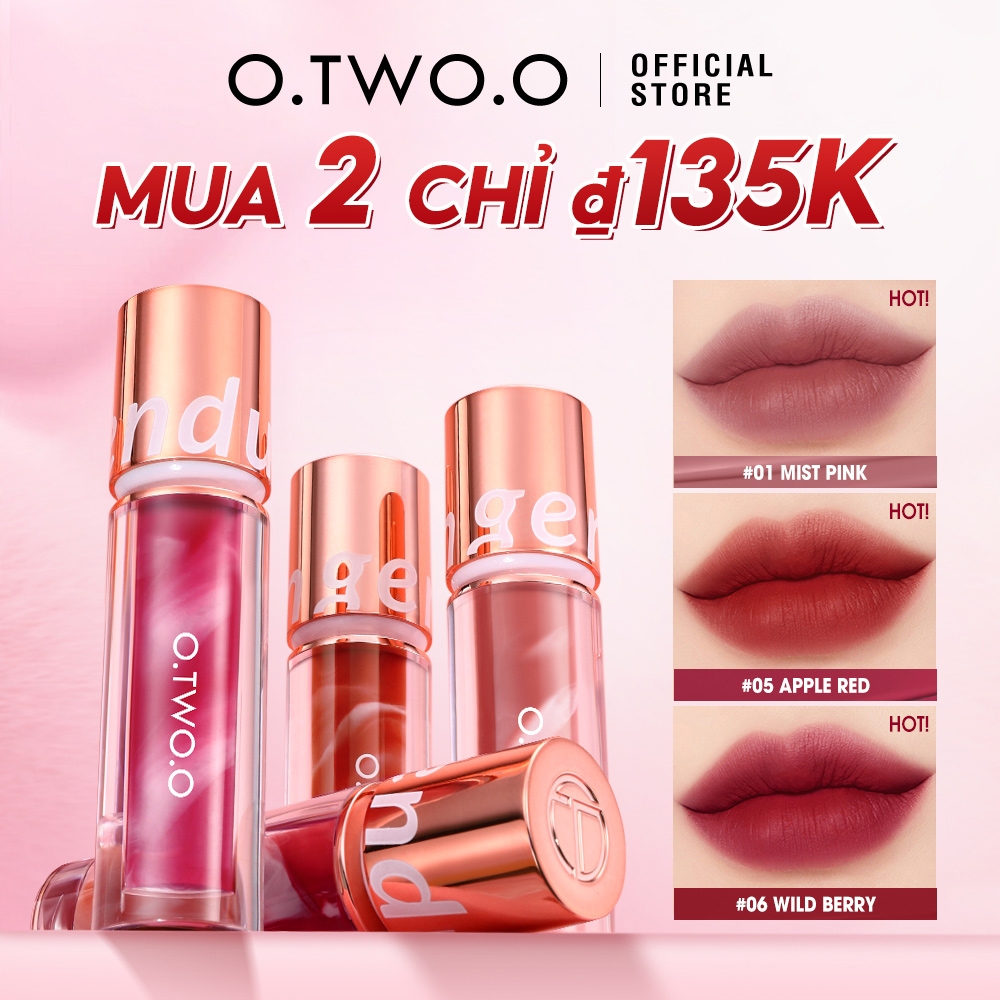 Ảnh Son bóng lì O.TWO.O trang điểm lâu trôi chống nước chống dính cốc 1