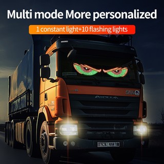 Cửa sổ ô tô Đèn LED cảnh báo mắt quỷ đèn trang trí, nhiều chế độ, nhiều màu, nguồn USB