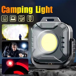 Đèn LED COB di động mini sạc lại, 8 chế độ, ánh sáng siêu sáng