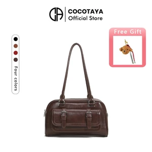 Flirra Bag Túi đựng bowling cầm tay bằng da PU dung tích lớn, túi đeo vai thời trang và tinh tế