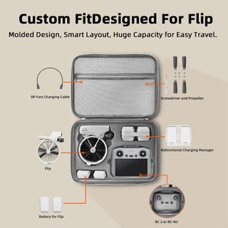 Dành Cho DJI flip drone Bộ Bay Hộp Bảo Quản RC 2 / RC-N3 Đeo Vai Đơn Đeo Ngang Túi Bảo Quản Ngoài Trời Gấp Máy Bay Lật Túi Xách drone Phụ Kiện