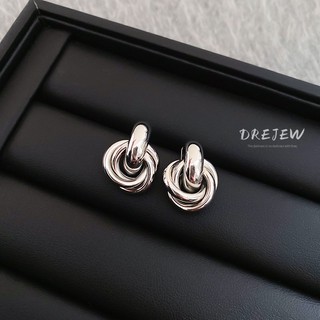 Drejew Bạc 925 Kim Tròn Gói Bông Tai Kim Loại Nhẹ Sang Trọng Cao Cấp Thích Hợp Thiết Kế Thời Trang Bông Tai Tính Khí Cho Nữ