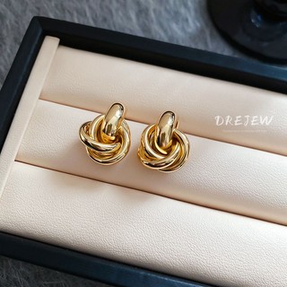 Drejew Bạc 925 Kim Tròn Gói Bông Tai Kim Loại Nhẹ Sang Trọng Cao Cấp Thích Hợp Thiết Kế Thời Trang Bông Tai Tính Khí Cho Nữ
