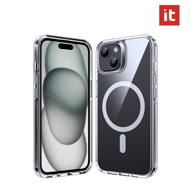 [it] Ốp từ tính cho iPhone 11 12 13 Pro Max14 Plus 15 16 17 18 Pro Max, PC trong suốt từ tính chống sốc trong suốt + TPU cho vỏ iPhone 13