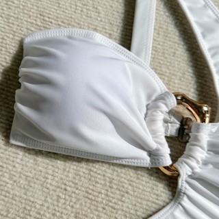 Đồ Bơi Nữ Màu Trơn Slash Một Vai Không Đều Rỗng Ra Một Mảnh Bikini Đồ Bơi