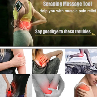 Dụng cụ Gua Sha bằng thép không gỉ Máy mát xa thoát nước bạch huyết, được sử dụng để định hình cơ thể, Giảm đau cơ bắp, Massage mềm mại